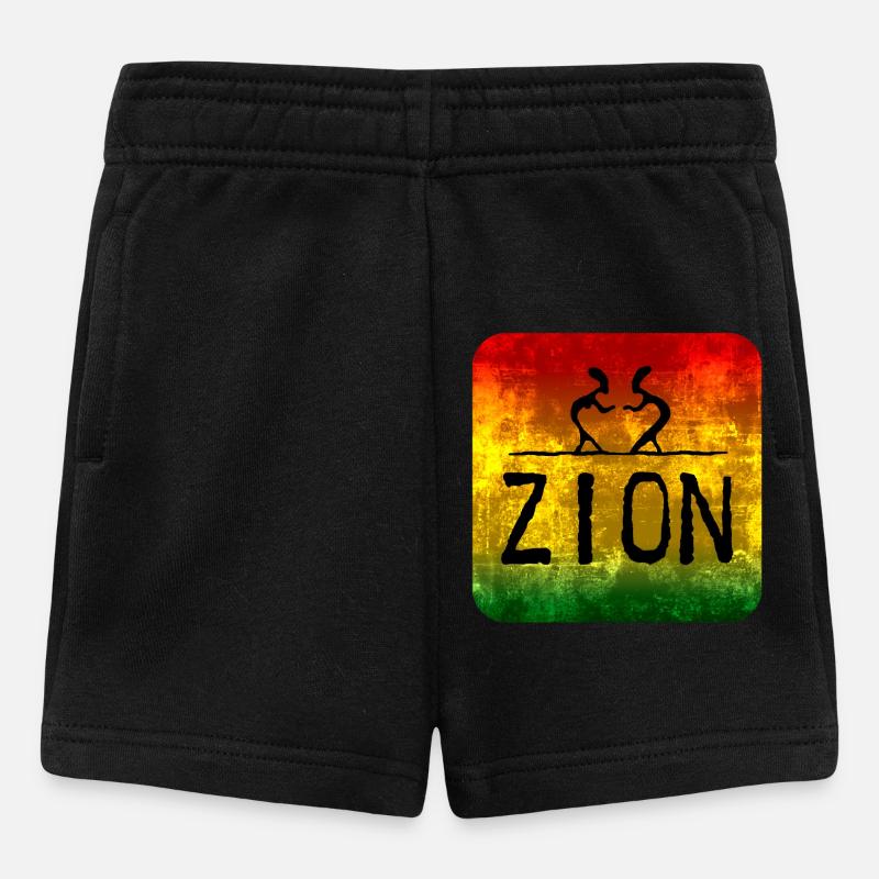 Raggae Zion - Short Bébé - noir