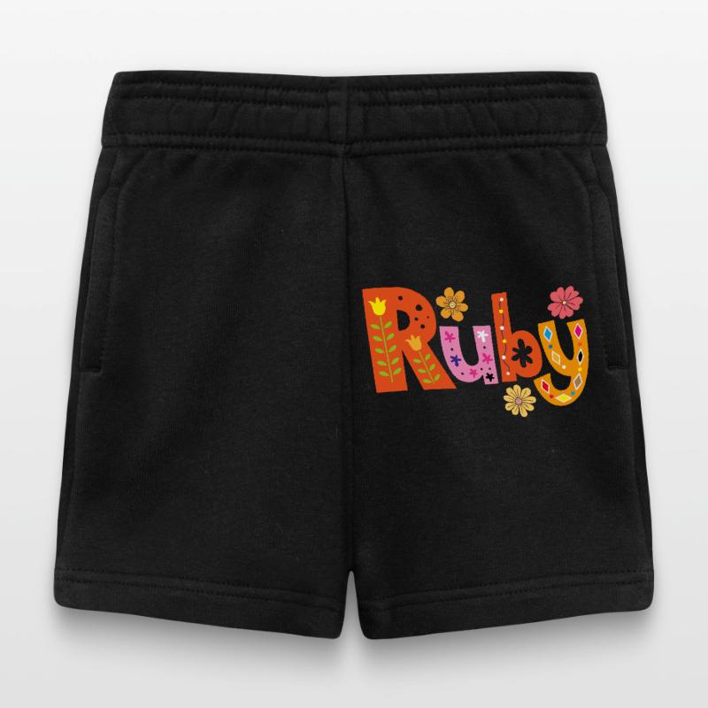 Personalized Ruby Name Baby Shorts