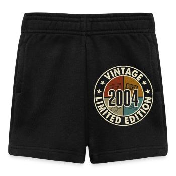 20e anniversaire 2004 Vintage Retro Vinatge - Short Bébé - noir - Devant