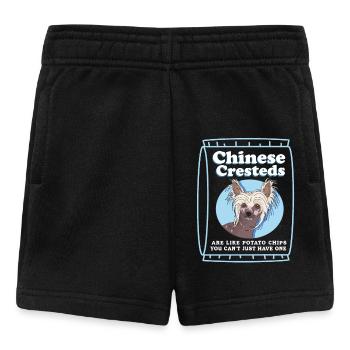 Chinois à crête chinois crêtes chinois cadeau - Short Bébé - noir - Devant