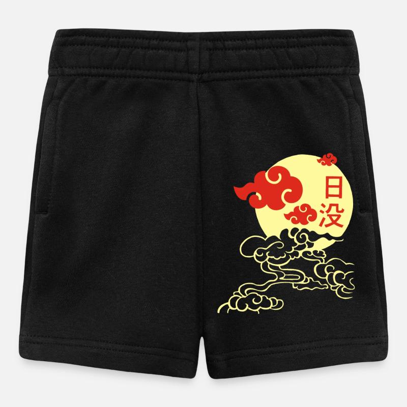 Manga sunset - Baby Shorts - black