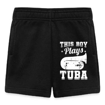 Tuba boy - Baby Shorts - black - Front