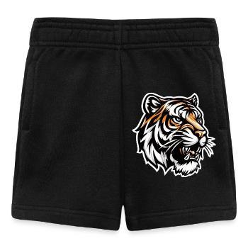 Tiger head in comic book style - Baby Shorts - black - Front