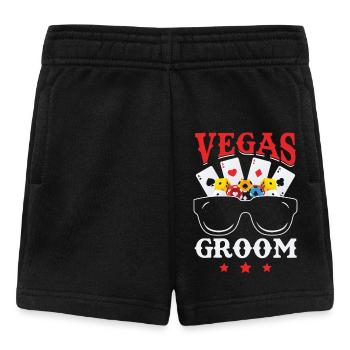 Junggesellenabschied Las Vegas Junggesellenabschied Trauzeugen - Baby Shorts - Schwarz - Vorne