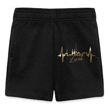 Zurich Skyline Heartbeat Suisse Amour Amour Zurich - Short Bébé - noir - Devant