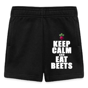 Keep Calm And Eat Beets Beetroot Graphic - Baby Shorts - black - Front