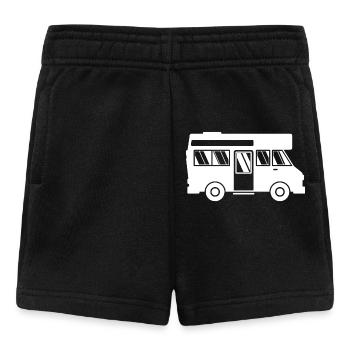 Caravan Wanderlust Wanderer Camping Camper - Baby Shorts - black - Front