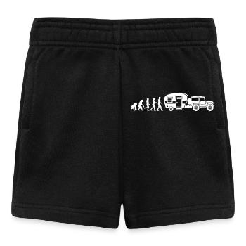 Camping Wanderlust Wanderer Camper Caravan - Baby Shorts - black - Front