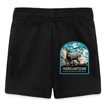 Mercantour-Gamsabzeichen: Alpine Fauna - Baby Shorts - Schwarz - Vorne
