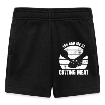 Funny Butcher Quote - Baby Shorts - black - Front