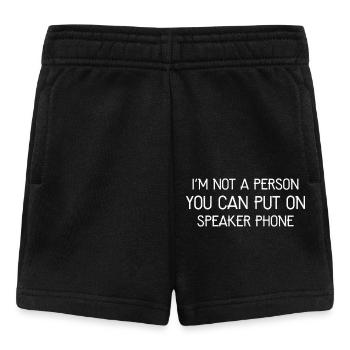 I'm not a person you can put on speaker phone - Short Bébé - noir - Devant