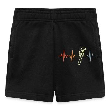 Pipe Wrench Heart Palpitations - Baby Shorts - black - Front