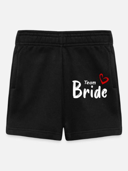 Team Bride - Baby Shorts - Schwarz