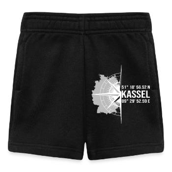 Koordinaten Kassel - Baby Shorts - Schwarz - Vorne