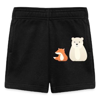 Cute animal motifs for children - Baby Shorts - black - Front