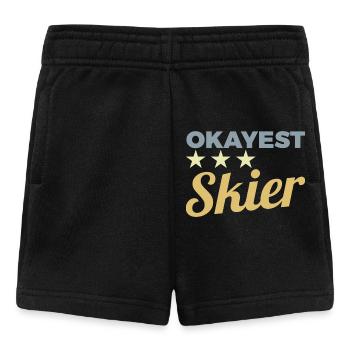Skieur moyen - Short Bébé - noir - Devant