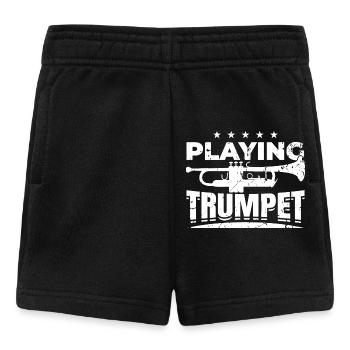 Trompete spielen - Baby Shorts - Schwarz - Vorne