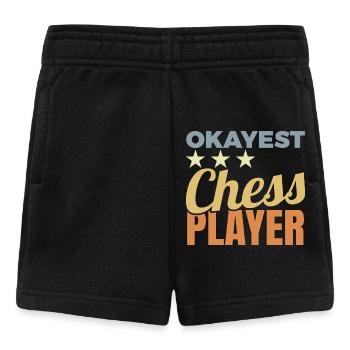 Joueur d’échecs moyen - Short Bébé - noir - Devant