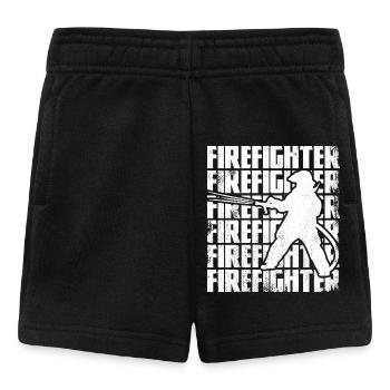 Funny Firefighter - Baby Shorts - black - Front