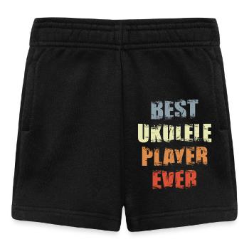 Ukulele Spieler - Baby Shorts - Schwarz - Vorne