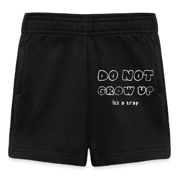 Do not grow up - Baby Shorts - Schwarz - Vorne