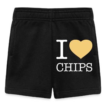 I LOVE CHIPS - Baby Shorts - black - Front