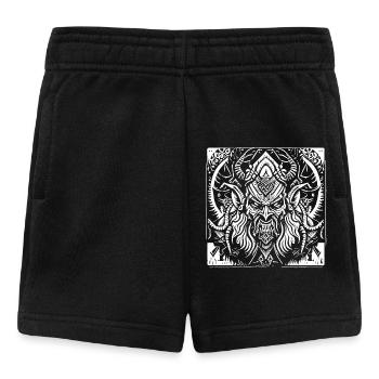 Dämonischer Teufel auf Pagan Tribal - Baby Shorts - Schwarz - Vorne