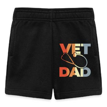 Papa vétérinaire - Short Bébé - noir - Devant
