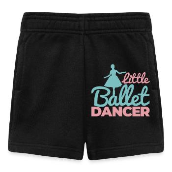 Ballerina Mädchen - Baby Shorts - Schwarz - Vorne
