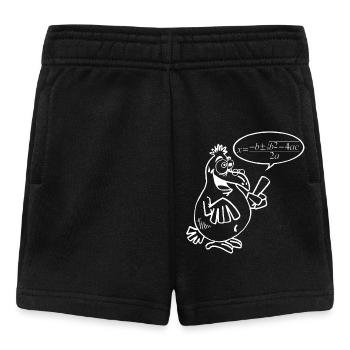Weißer Schlauer Vogel - Baby Shorts - Schwarz - Vorne