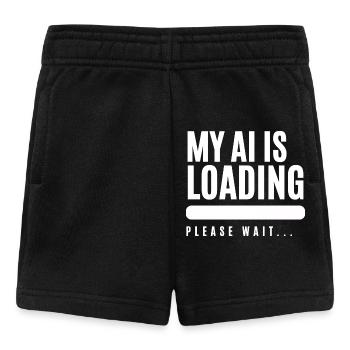 Humorous loading screen graphics - Baby Shorts - black - Front