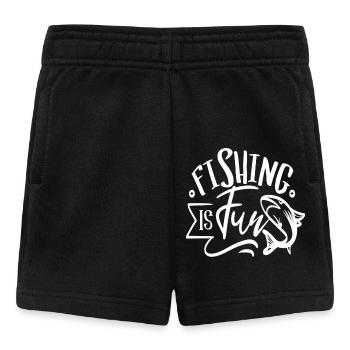 Fishing is Fun - Baby Shorts - black - Front