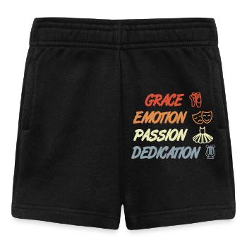 Grâce, Émotion, Passion, Dédicace - Short Bébé - noir - Devant
