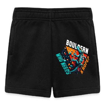 Bouldern Gecko Seil? Geschenk - Baby Shorts - Schwarz - Vorne