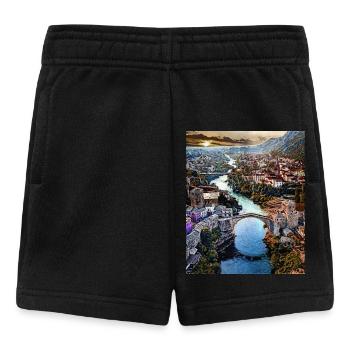 Mostar, Bosnia-Herzegovina, Europe - Baby Shorts - black - Front