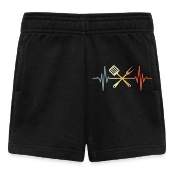 Palpitations de cuillère en bois - Short Bébé - noir - Devant
