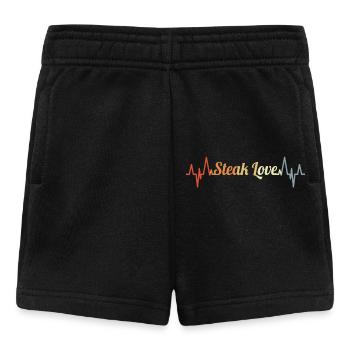 Steak Love EKG - Baby Shorts - Schwarz - Vorne