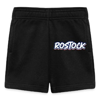 Rostock Schriftzug in blau weiss rot - Baby Shorts - Schwarz - Vorne