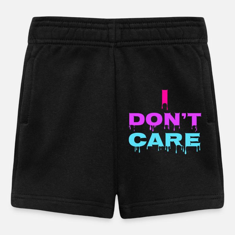 Je m’en fous Déclaration, froid, indifférent - Short Bébé - noir