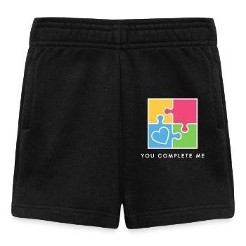 Du vervollständigst mich wahre Liebe Valentinstag - Baby Shorts - Schwarz - Vorne