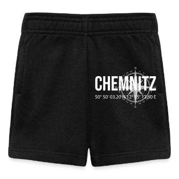 Koordinaten Chemnitz - Baby Shorts - Schwarz - Vorne