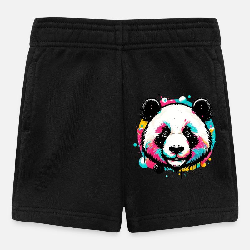 Panda - Baby Shorts - Schwarz
