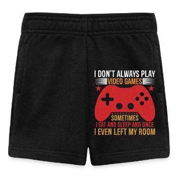 Ich spiele nicht immer Videospiele Gaming Gamer Shirt - Baby Shorts - Schwarz - Vorne