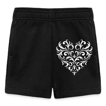 Herz - Baby Shorts - Schwarz - Vorne