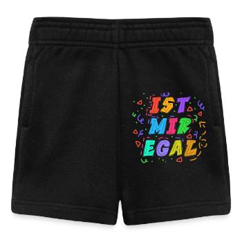 I don't care Statement Indifferent attitude - Baby Shorts - black - Front