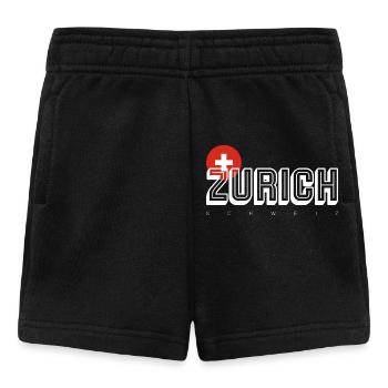 Mot-symbole Zurich avec écusson suisse - Short Bébé - noir - Devant