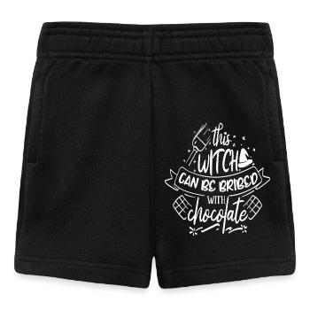 Diese Hexe kann mit Schokolade bestochen werden - Baby Shorts - Schwarz - Vorne