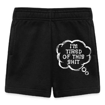 I don't care cool saying indifferent attitude - Baby Shorts - black - Front