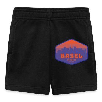 Basel, Switzerland - Baby Shorts - black - Front