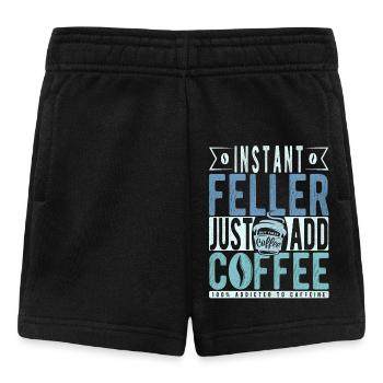 Instant Feller Il suffit d’ajouter du café - Short Bébé - noir - Devant